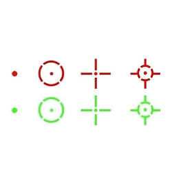 Viseur holographique rouge et vert 4 motifs de réticule 1x22x33 DIGITAL OPTIC
