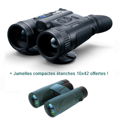 Jumelles caméra thermique avec télémètre laser PULSAR  MERGER XP35 LRF  + Jumelles 10x42 offertes !
