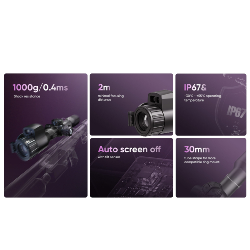 PACK Lunette jour et nuit HIKMICRO ALPEX 4K LITE A40E + Lampe IR 940nm + Support de lampe IR