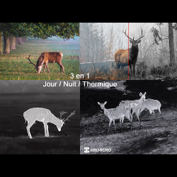 Jumelles thermiques HIKMICRO HABROK HH35LN - Télémètre laser intégré + 2 batteries offertes !