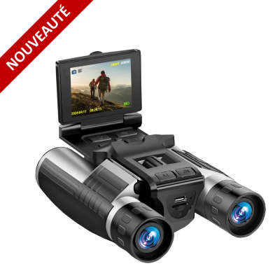 Jumelles caméra appareil photo numérique W32 12x32 Gris DIGITAL OPTIC  