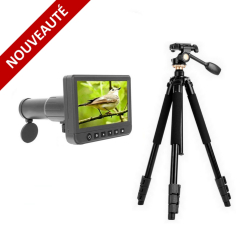 KIT DIGITAL OPTIC longue-vue numérique 50x avec écran + Trépied TQ338 360°